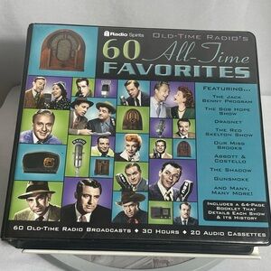 Radio Spirits Old-Time Radio 60 All-Time Favorites 20 Cassette Box Set w/Booklet